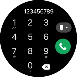Press the call icon.