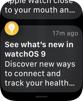 Press the required notification to open it.