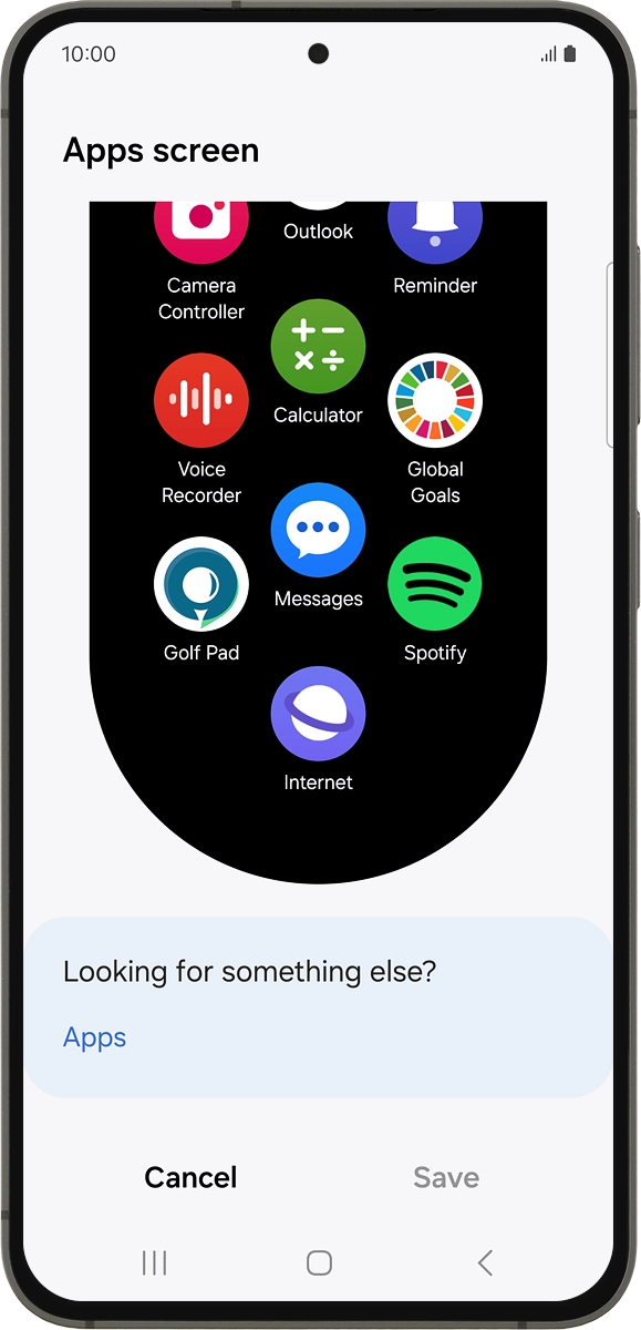 On your phone: Press and hold the required app.