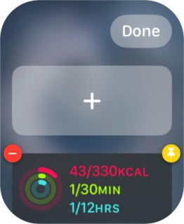 Press the add widget icon and go to the required widget.
