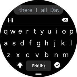 Press the confirm icon.