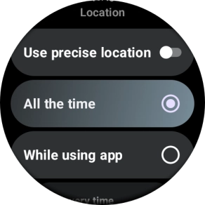 Follow the instructions on the screen to select the required settings and turn the function on or off.