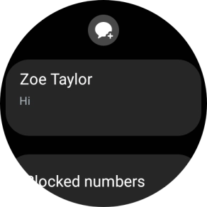 Press the required text message to read it.