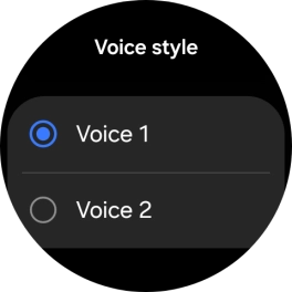Press the required voice.