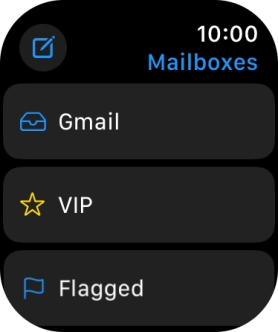 Press the required email account.