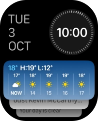 Press and hold anywhere on the screen.