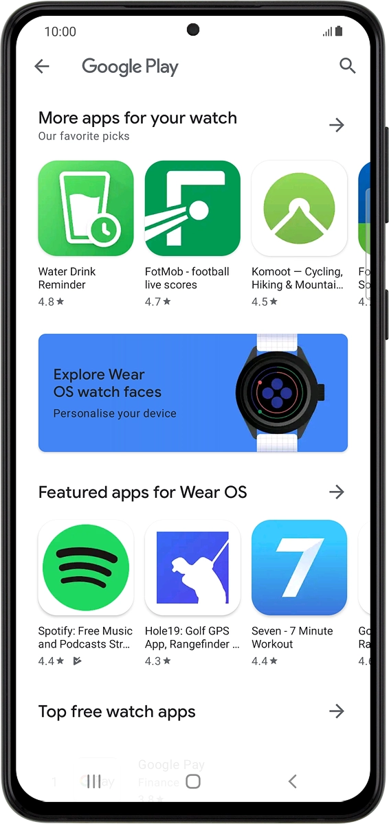 On your phone: Press the search icon.
