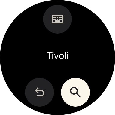 Press the search icon.