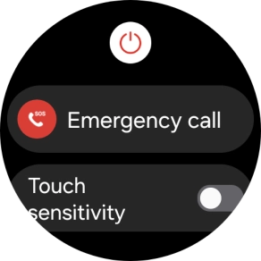 Press the power off icon.