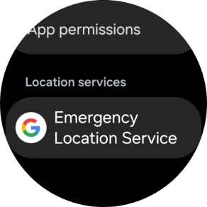 Press Emergency Location Service.