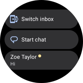 Press the required text message to read it.