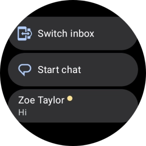 Press the required text message to read it.