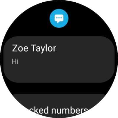 Press the required text message to read it.