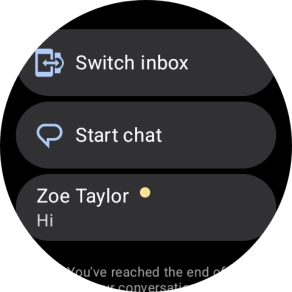 Press the required text message to read it.