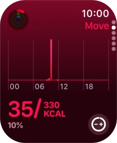 Keep sliding upwards to see the number of steps, distance and number of floors you've covered.