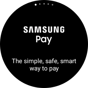 Press and hold the Return key to activate Samsung Pay.
