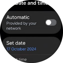 Press Set date.