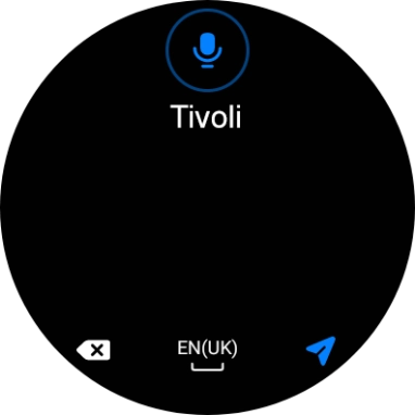 Press the navigation icon.