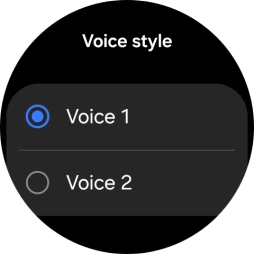 Press the required voice.
