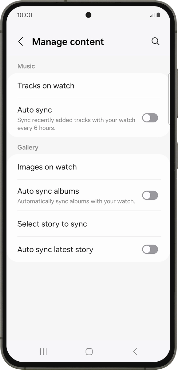 On your phone: Press Tracks on watch.