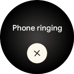 Press the end icon when you've found your phone.