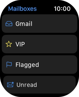 Press the required email account.