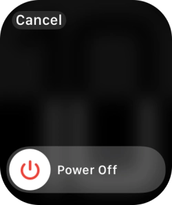 Press and drag the power off icon right.