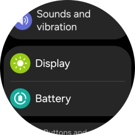 Press Display.