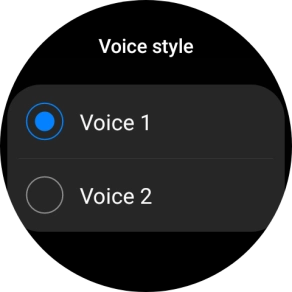 Press the required voice.