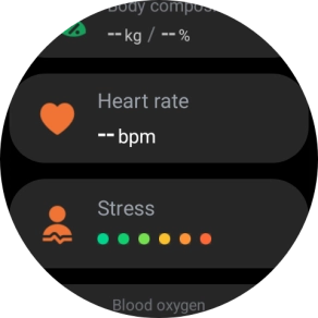 Press Heart rate.