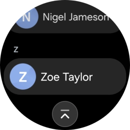 Press the required contact.