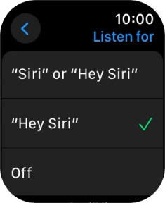 Press the required setting to turn the function on or off.
