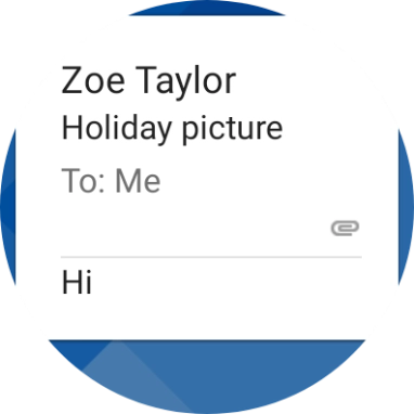 Slide your finger left on the screen.