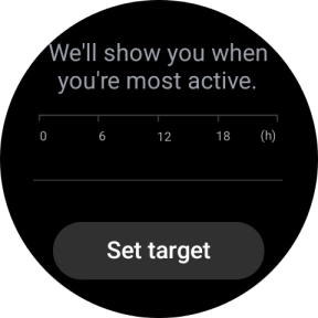 Press Set target.