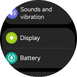 Press Display.