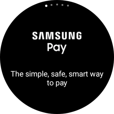 Press and hold the Return key to activate Samsung Pay.
