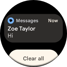 Press the required notification to open it.