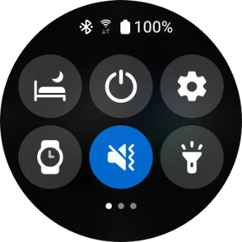 Press the required function to open an application or turn the function on or off.