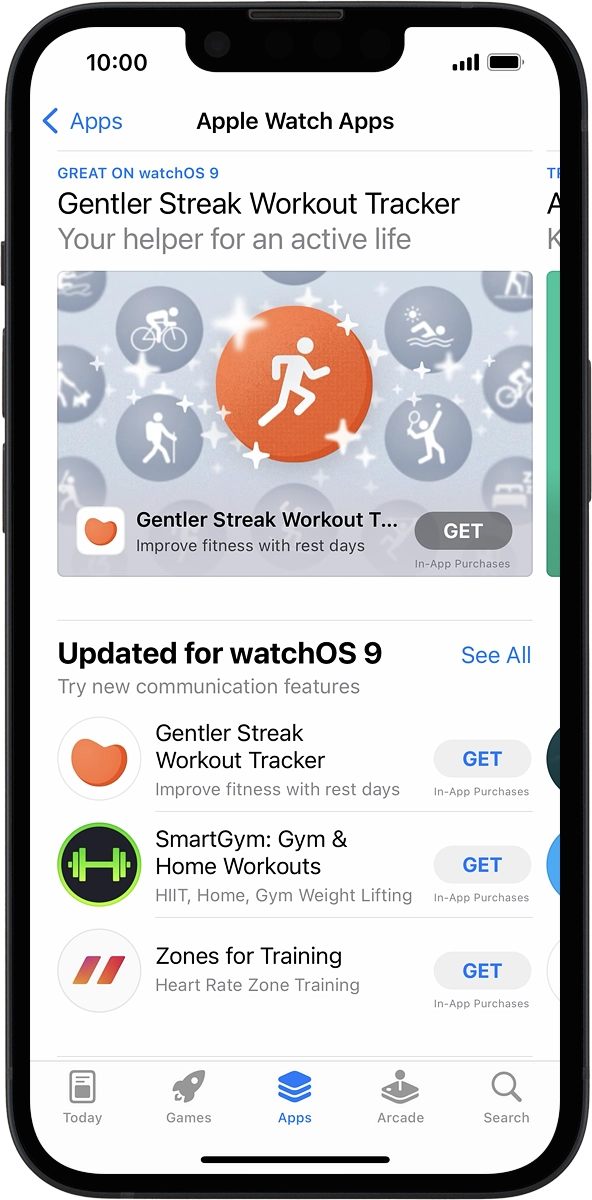 On your phone: Go to the required app.