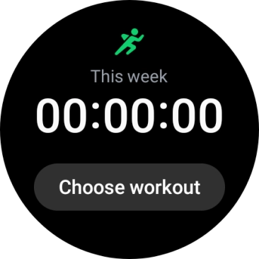 Press Choose workout.