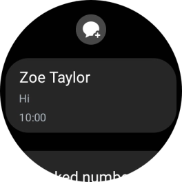 Press the required text message to read it.
