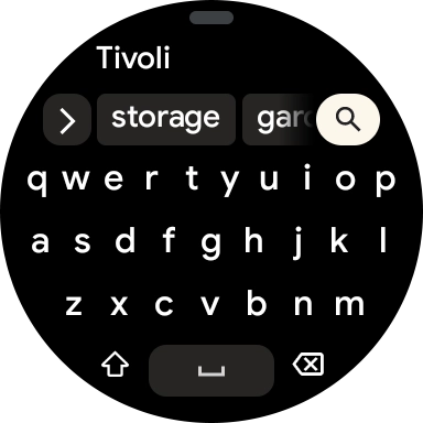 Key in the required destination and press the search icon.