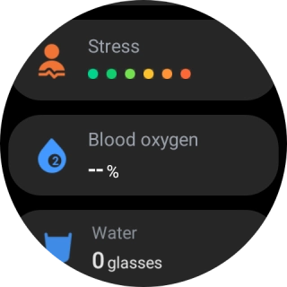 Press Blood oxygen.