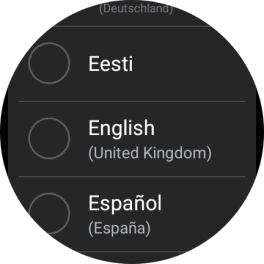 Press the required language.
