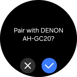 Press the confirm icon.