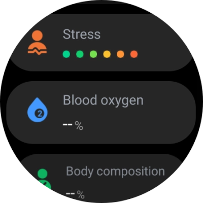Press Blood oxygen.