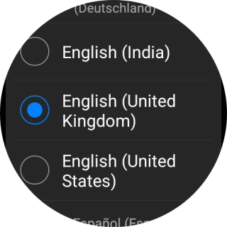 Press the required language.