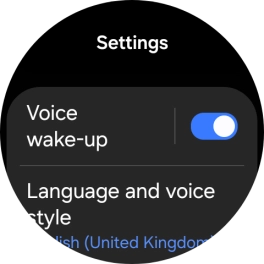 Press Language and voice style.