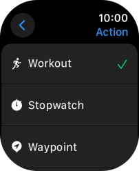 Press the required setting.