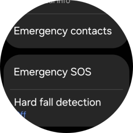 Press Hard fall detection.